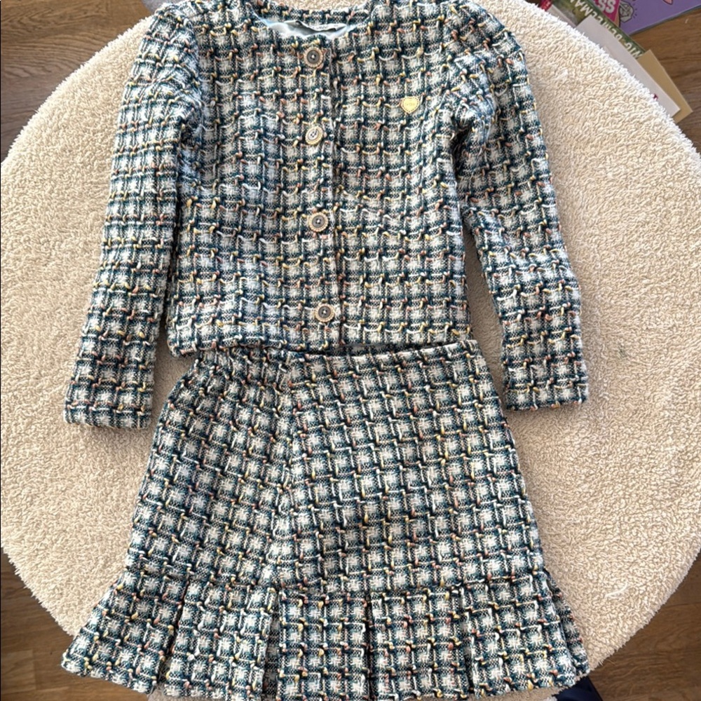 LeChic Tweed Skirt Suit Set